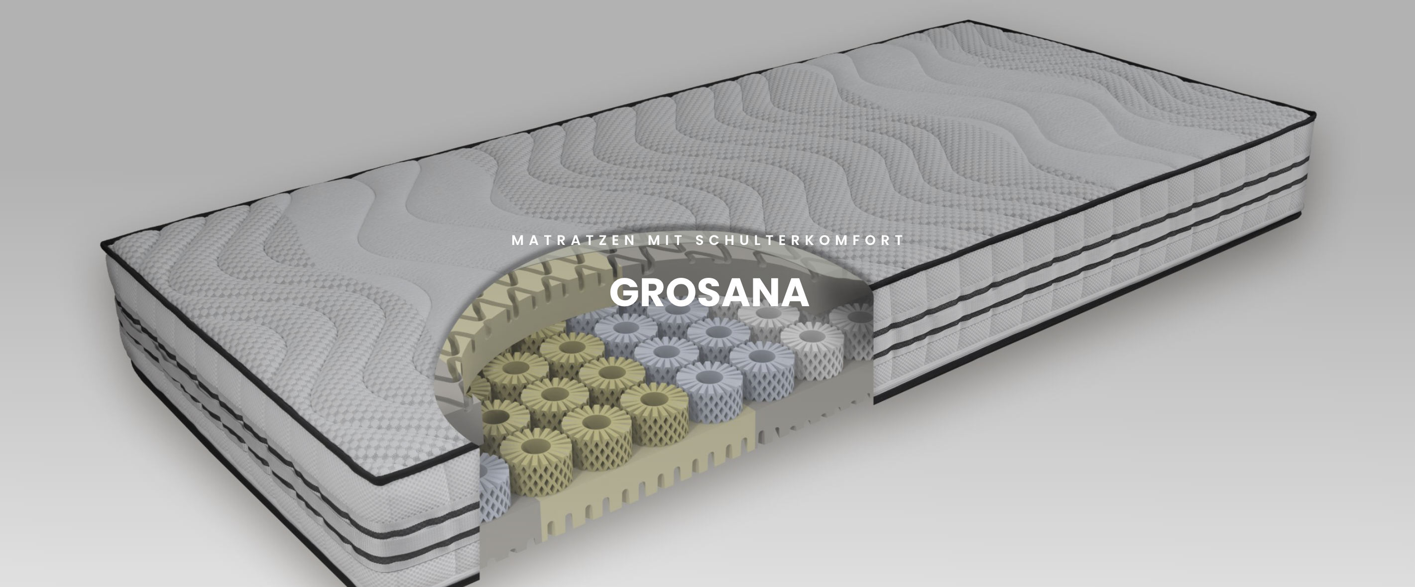 Grosana Matratzen mit Schulterkomfortzonen
